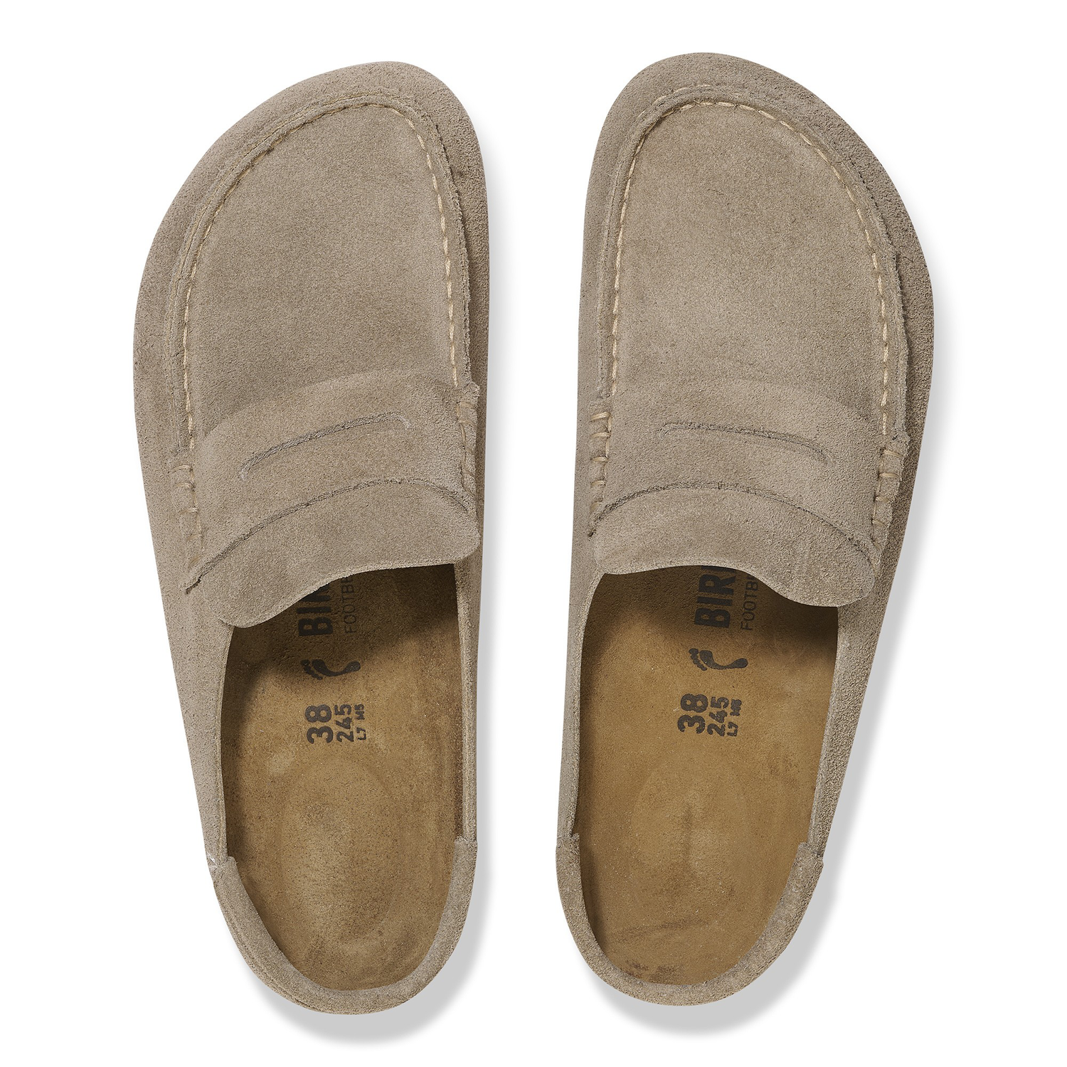 Naples Wrapped Suede Leather Taupe - BIRKENSTOCK