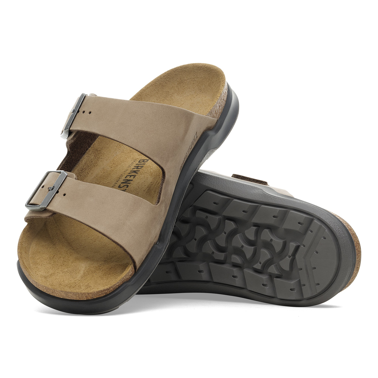 Arizona Crosstown Men Waxy Leather Tabacco Brown - BIRKENSTOCK