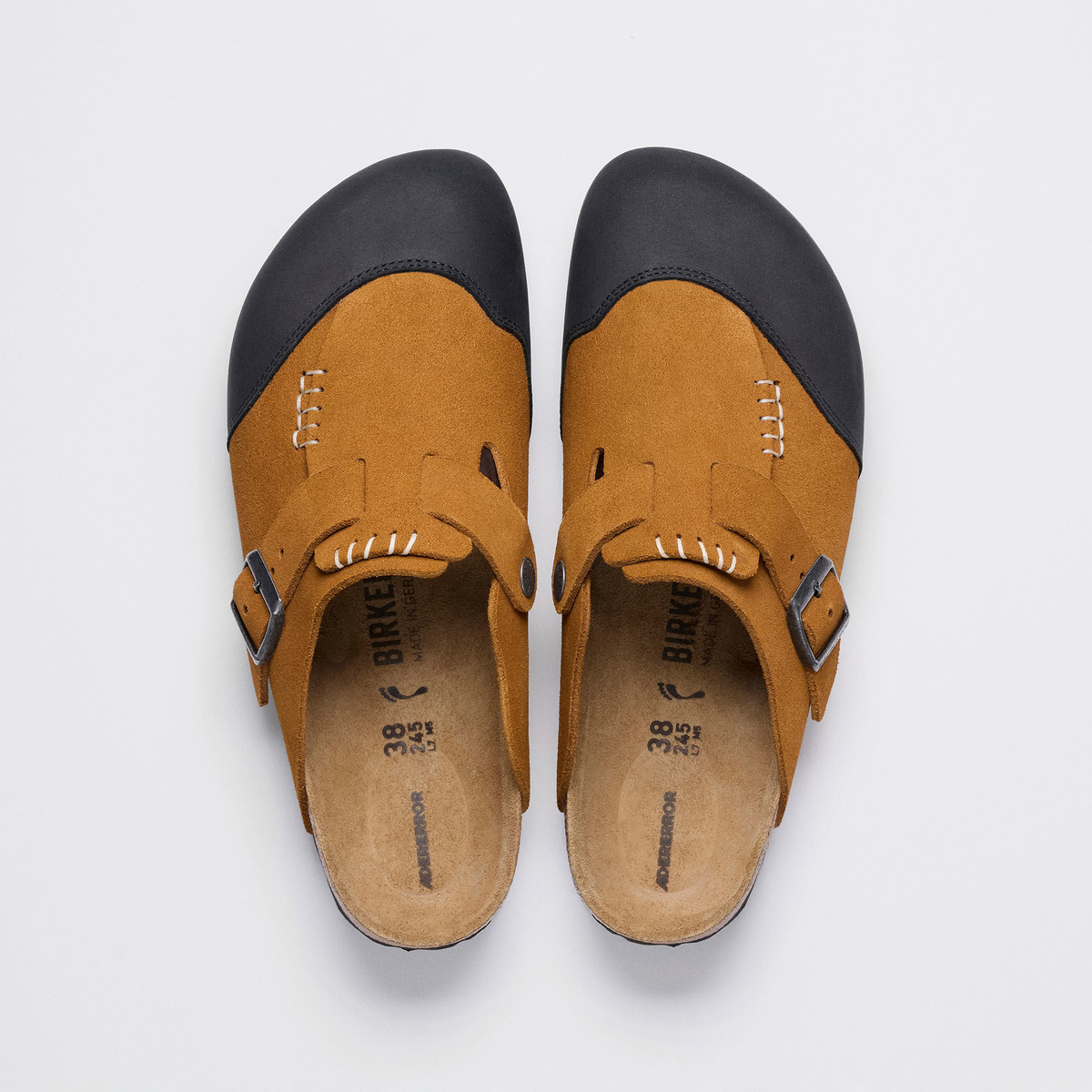 ADERERROR Boston Cap Suede Leather Camel