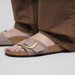 Madrid Big Buckle Nubuk Leather Faded Purple - BIRKENSTOCK