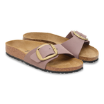 Madrid Big Buckle Nubuk Leather Faded Purple - BIRKENSTOCK