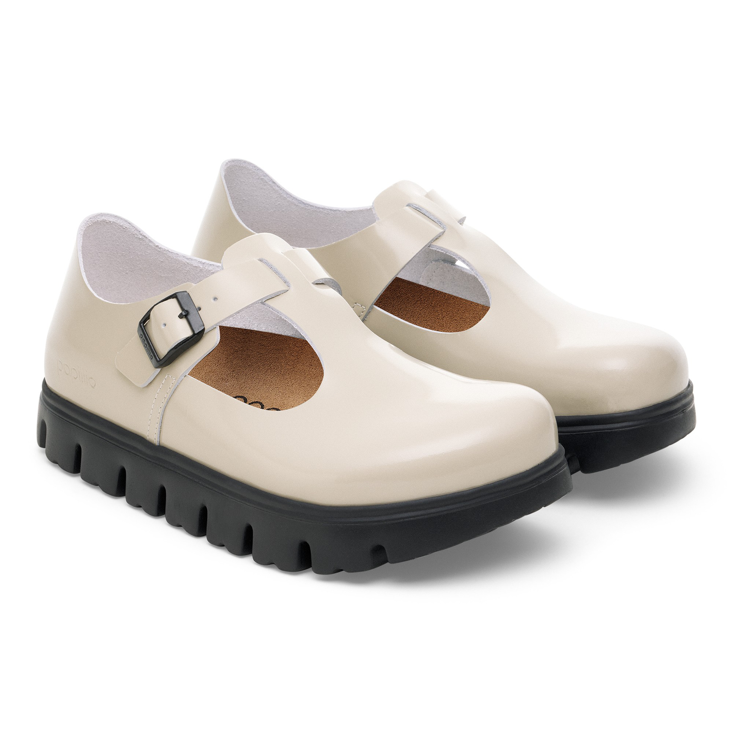 Paris Chunky Natural Leather Oyster - BIRKENSTOCK