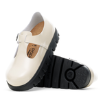 Paris Chunky Natural Leather Oyster - BIRKENSTOCK