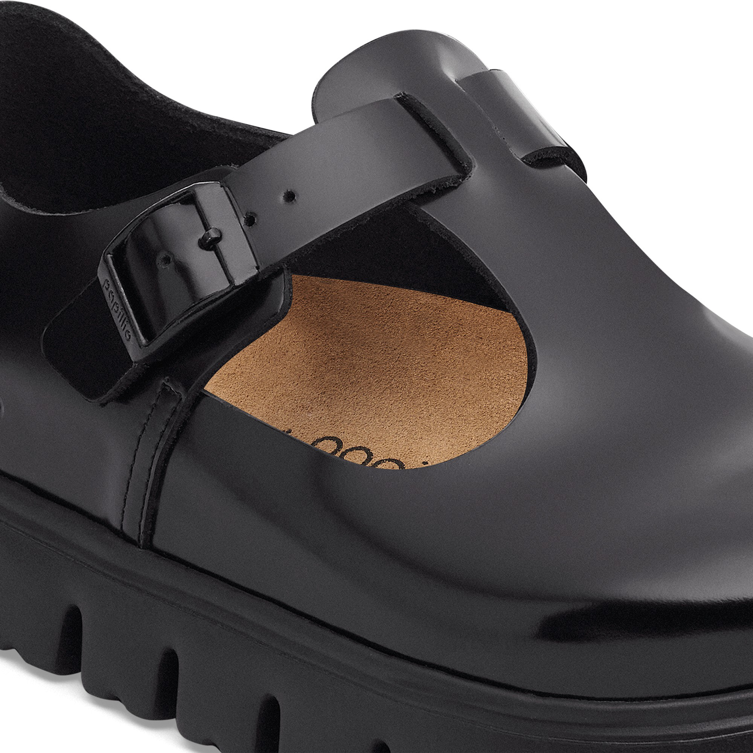 Paris Chunky Natural Leather Black - BIRKENSTOCK