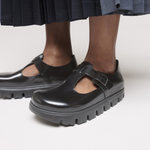 Paris Chunky Natural Leather Black - BIRKENSTOCK