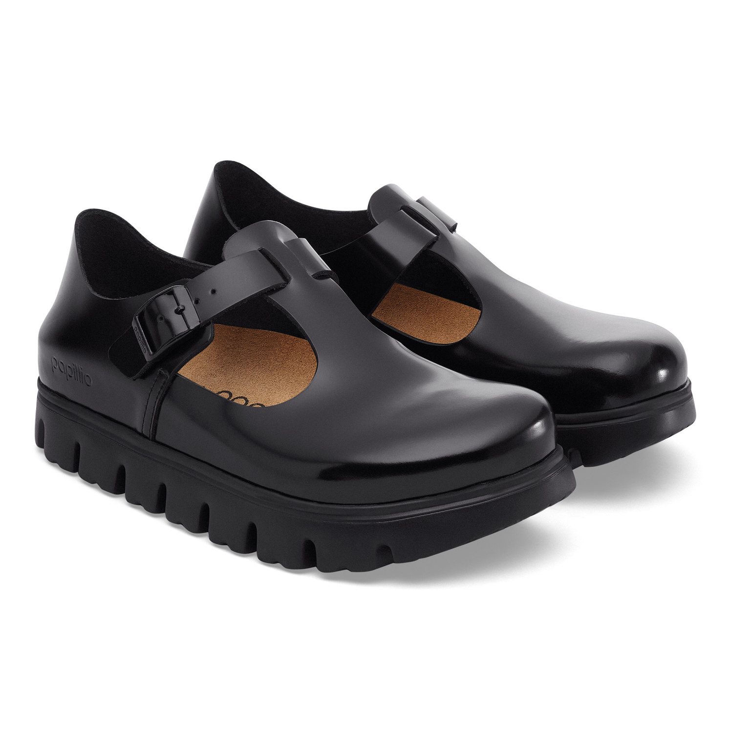 Paris Chunky Natural Leather Black - BIRKENSTOCK
