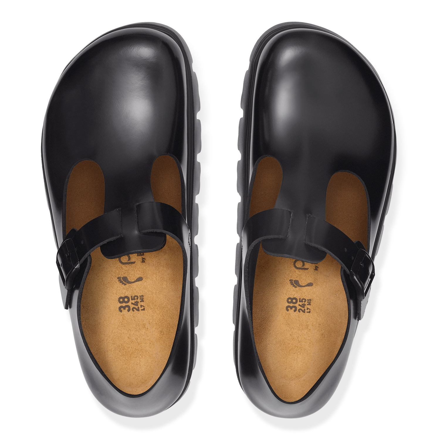 Paris Chunky Natural Leather Black - BIRKENSTOCK