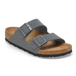 Arizona Vegan Birko-Flor Nubuk Concrete Gray - BIRKENSTOCK