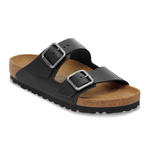 Arizona Wire Buckle Natural Leather Vintage Wood Black - BIRKENSTOCK
