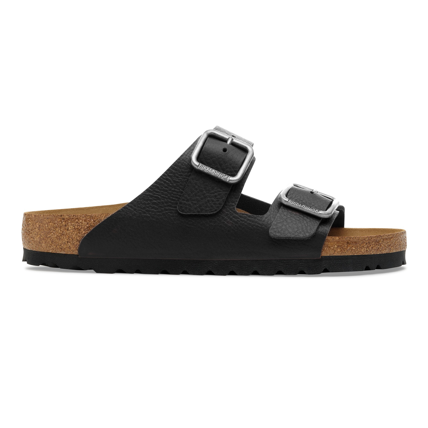 Arizona Wire Buckle Natural Leather Vintage Wood Black - BIRKENSTOCK
