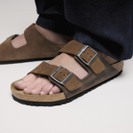 Arizona BS Mixed Leather Dark Tea - BIRKENSTOCK