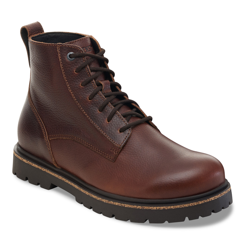 Highwood Lace Mid Men Natural Leather Chocolate