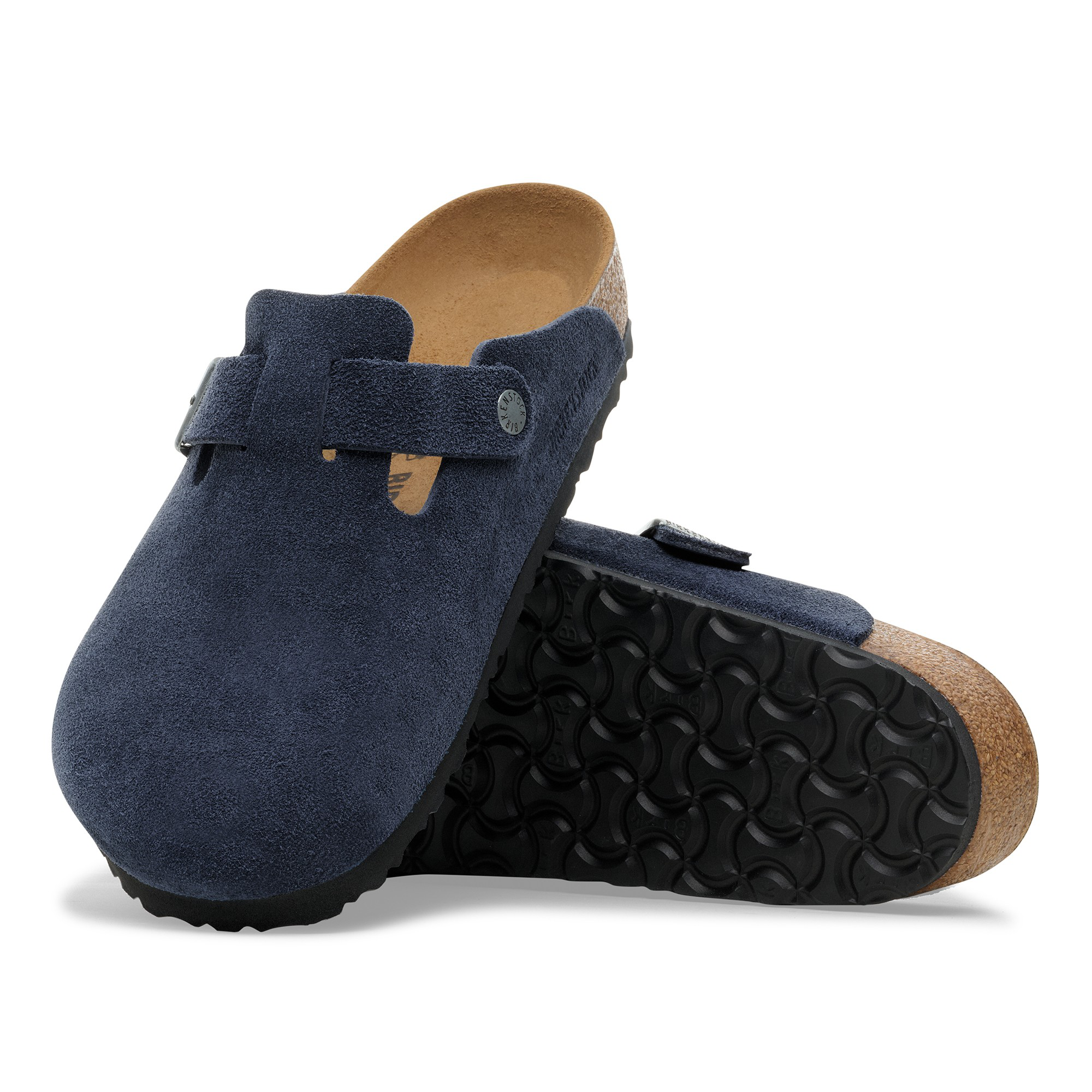Boston Suede Leather New Navy