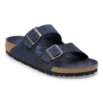 Arizona Soft Footbed Suede Leather New Navy Tonal - BIRKENSTOCK