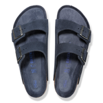 Arizona Soft Footbed Suede Leather New Navy Tonal - BIRKENSTOCK