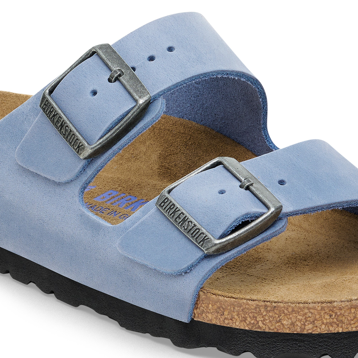 Arizona Soft Footbed Natural Leather Oiled Elemental Blue - BIRKENSTOCK