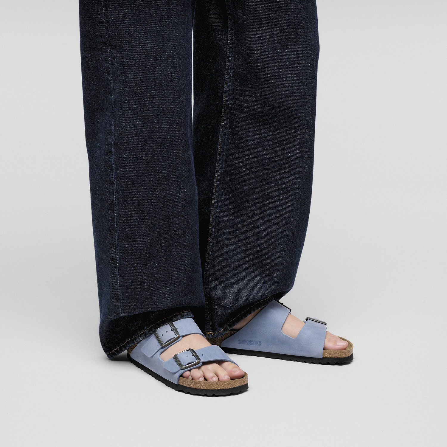 Arizona Soft Footbed Natural Leather Oiled Elemental Blue - BIRKENSTOCK