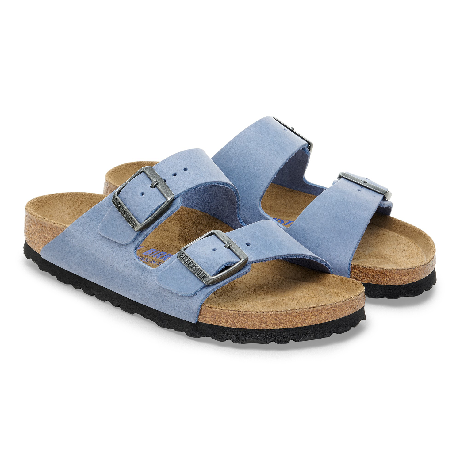 Arizona Soft Footbed Natural Leather Oiled Elemental Blue - BIRKENSTOCK