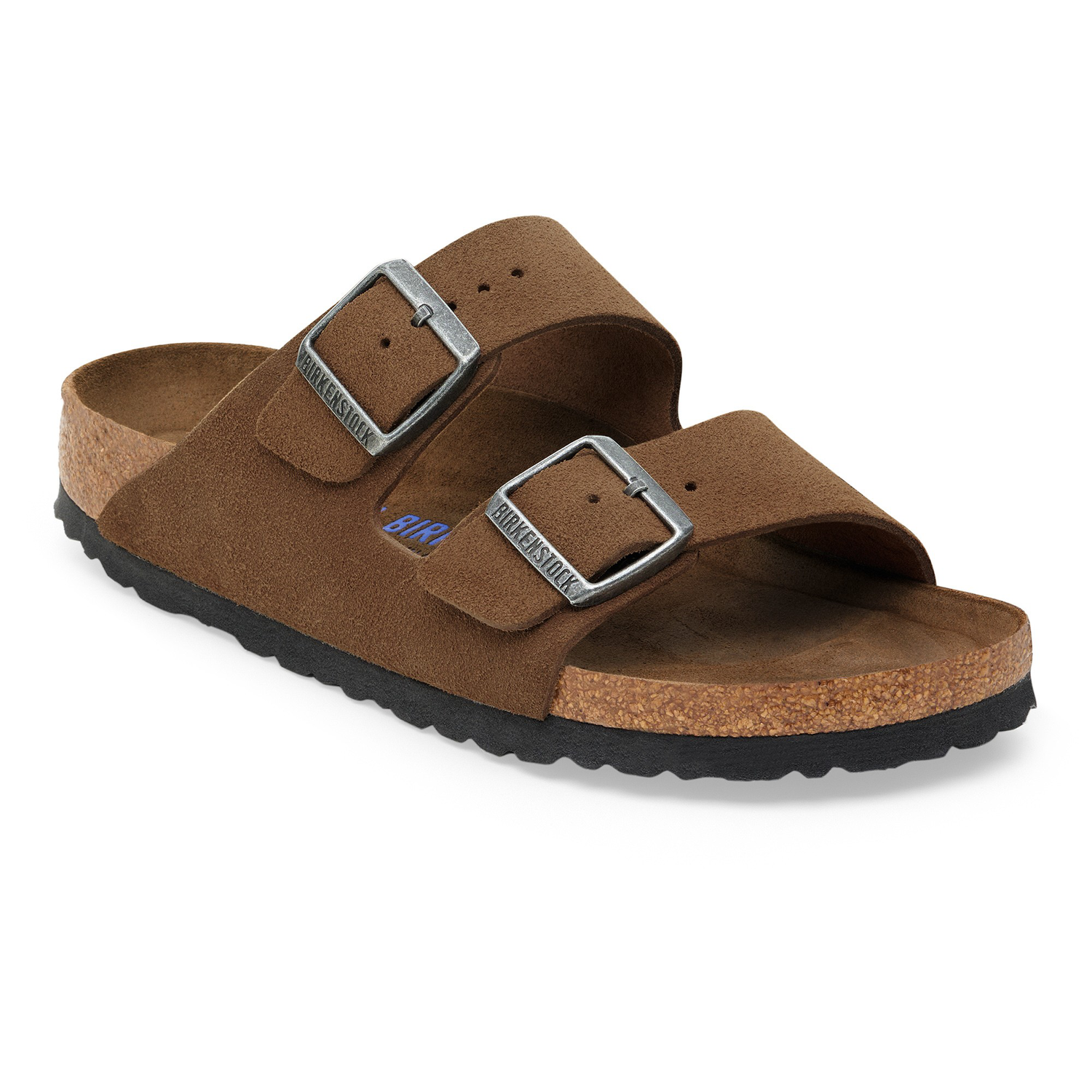 Arizona Soft Footbed Suede Leather Dark Tea Tonal - BIRKENSTOCK