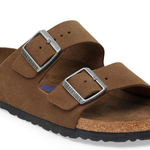Arizona Soft Footbed Suede Leather Dark Tea Tonal - BIRKENSTOCK