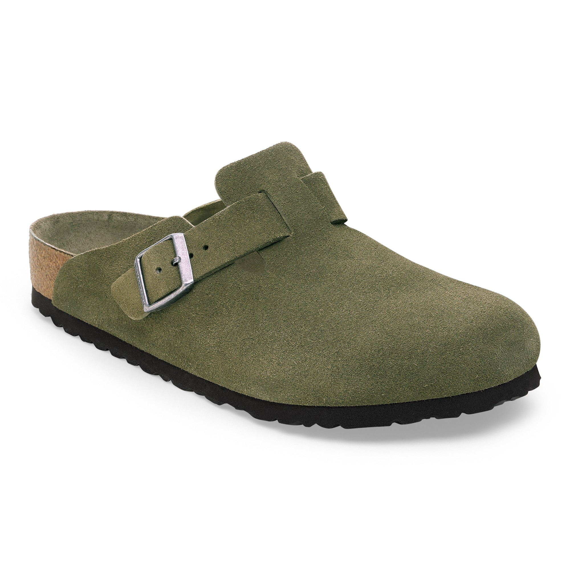 Boston Soft Footbed Suede Leather Thyme Tonal FB