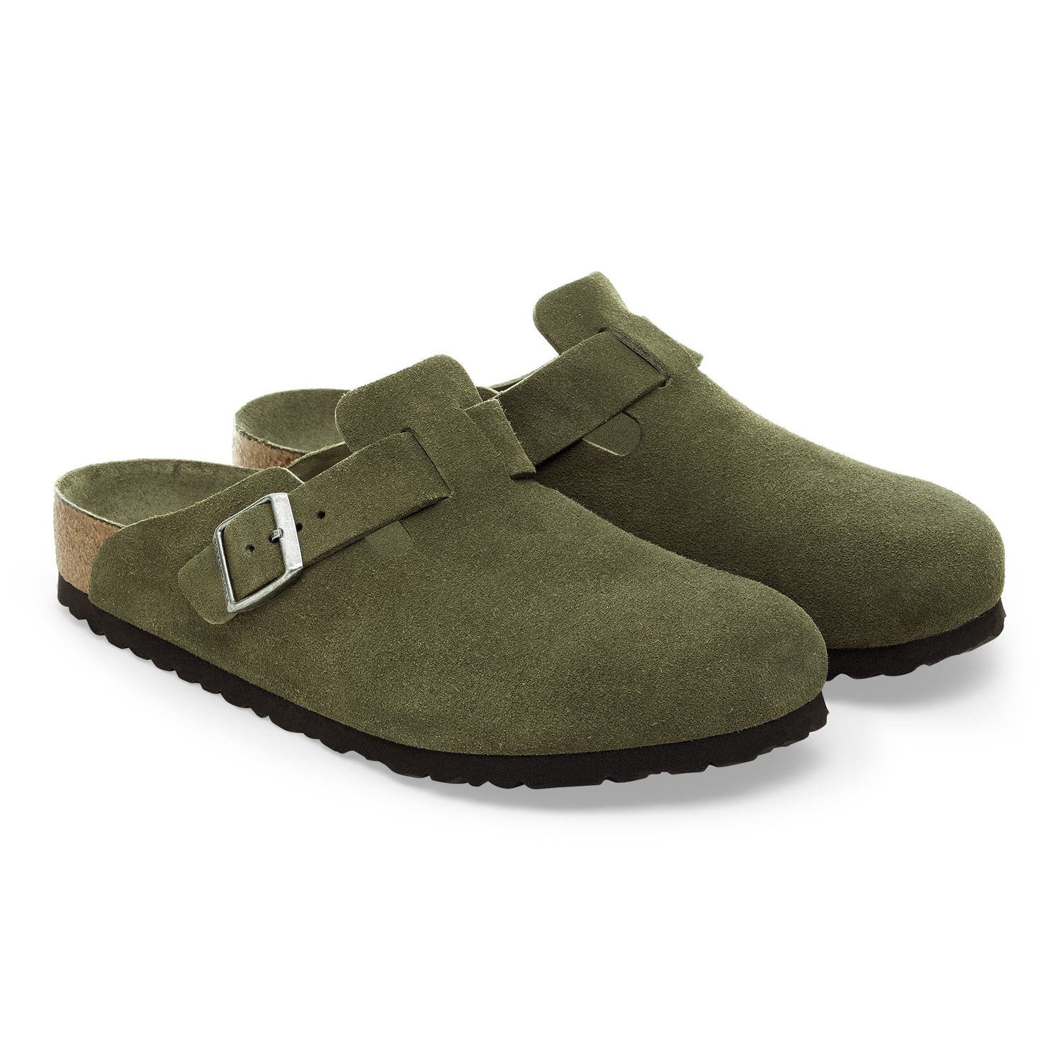 Buy Green Boston Soft Footbed Suede Leather Thyme Tonal FB Online Buy Green Boston Soft Footbed Suede Leather Thyme Tonal FB Online