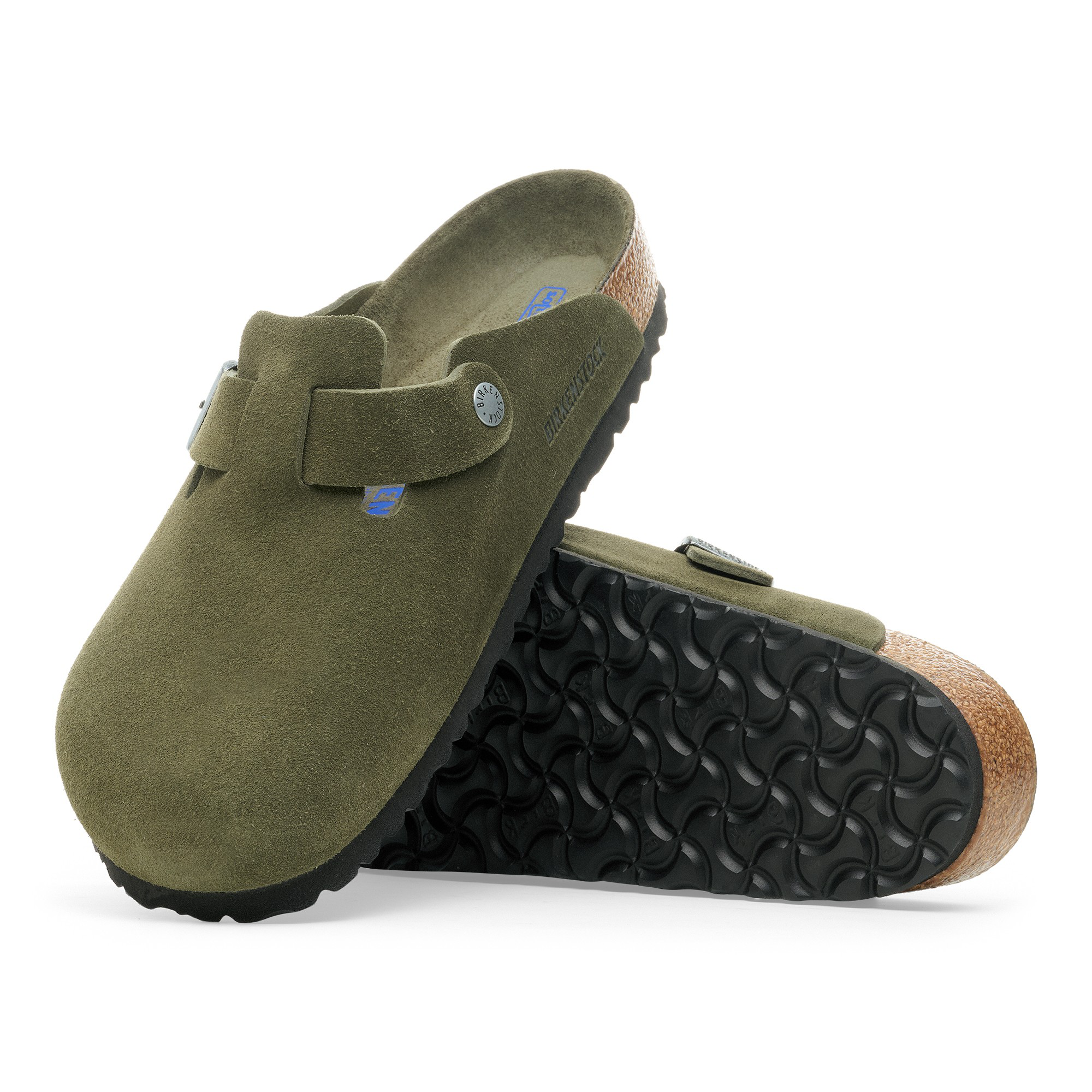 Boston Soft Footbed Suede Leather Thyme Tonal FB