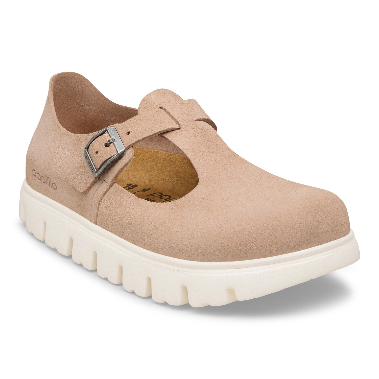 Paris Chunky Suede Leather Warm Sand - BIRKENSTOCK