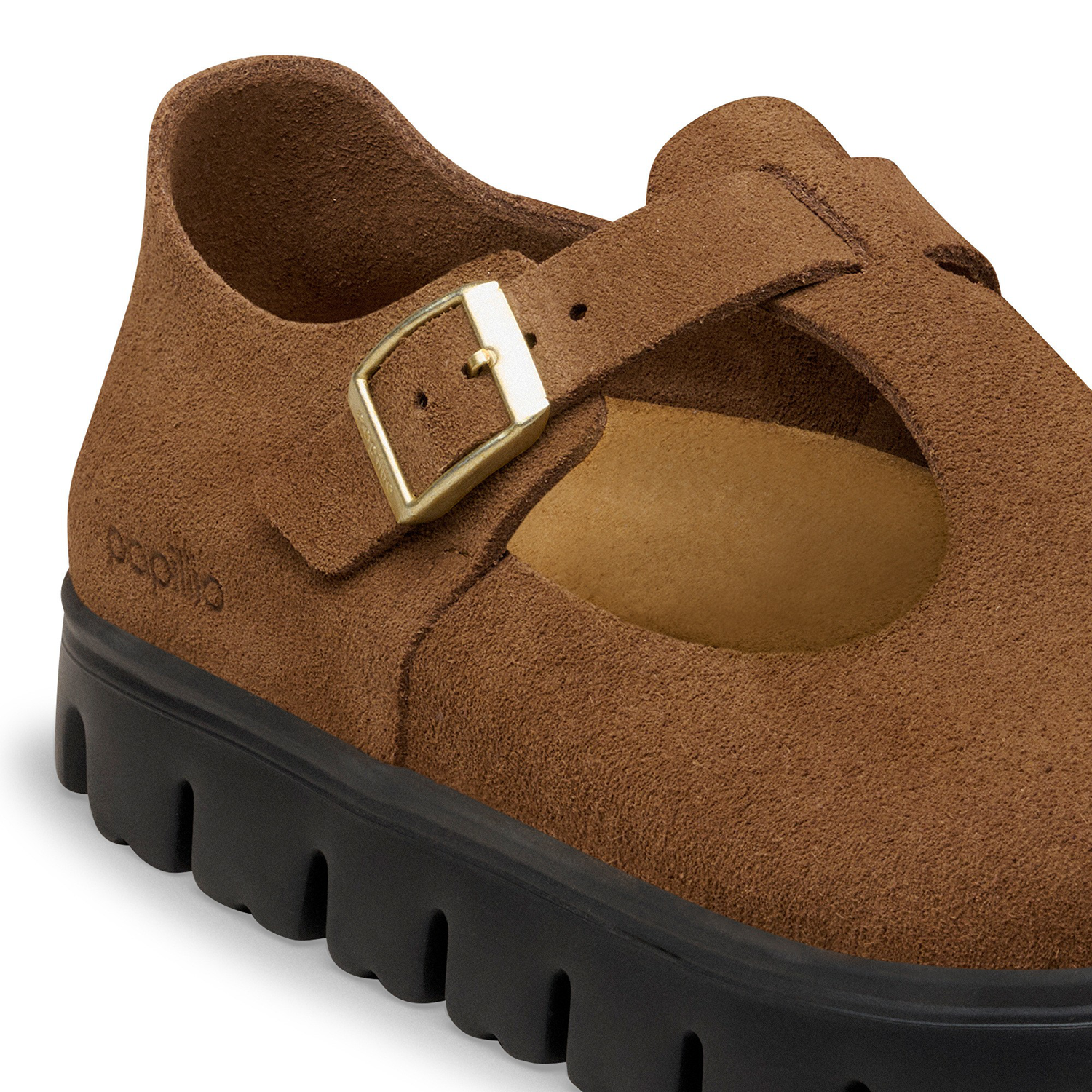 Paris Chunky Suede Leather Dark Tea - BIRKENSTOCK