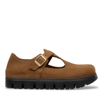 Paris Chunky Suede Leather Dark Tea - BIRKENSTOCK