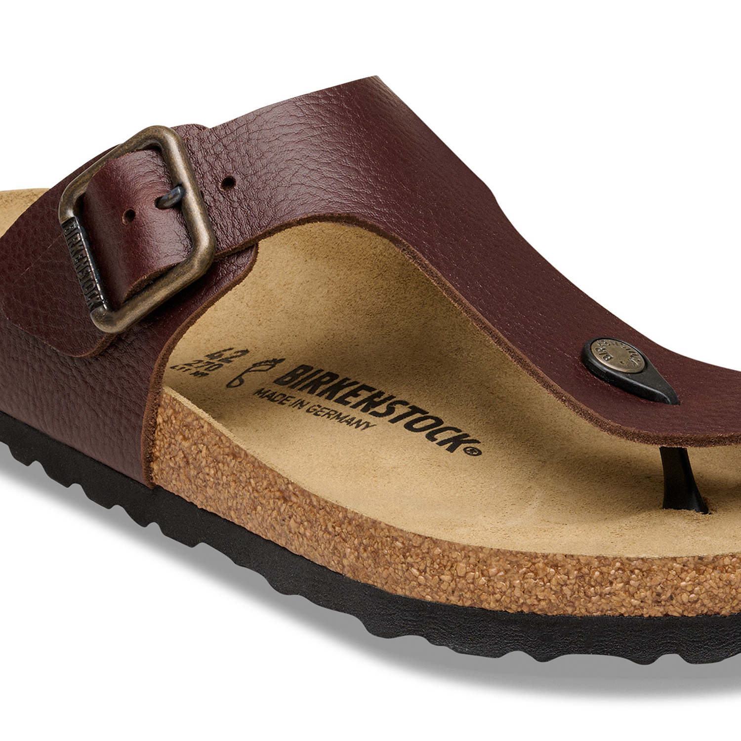 Ramses Wire Buckle Natural Leather Vintage Wood Roast - BIRKENSTOCK