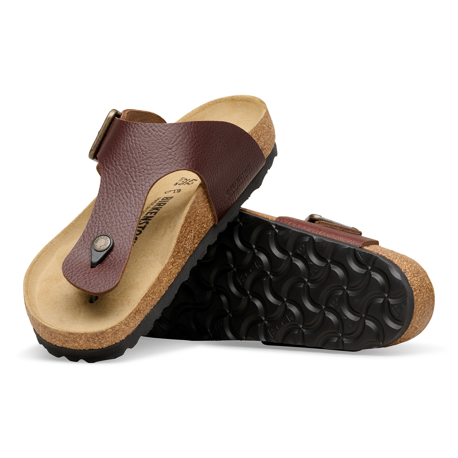 Ramses Wire Buckle Natural Leather Vintage Wood Roast - BIRKENSTOCK