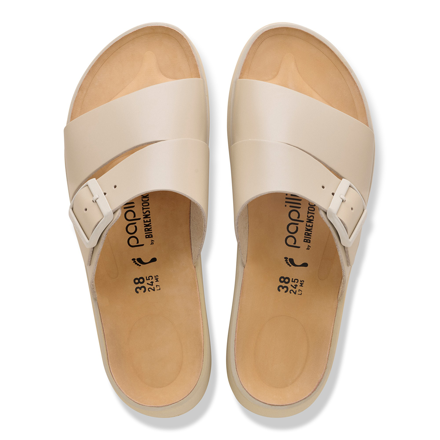 Almina Natural Leather Oyster - BIRKENSTOCK