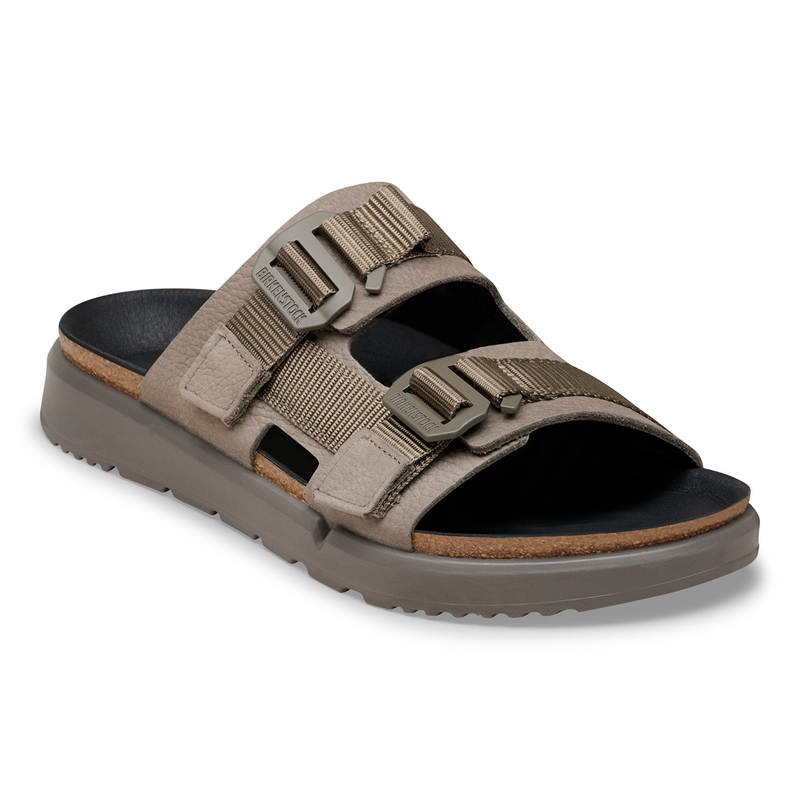 Shinjuku 2 Strap Natural Leather/Textile Concrete Gray