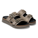 Shinjuku 2 Strap Natural Leather/Textile Concrete Gray - BIRKENSTOCK