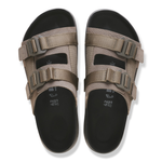 Shinjuku 2 Strap Natural Leather/Textile Concrete Gray - BIRKENSTOCK