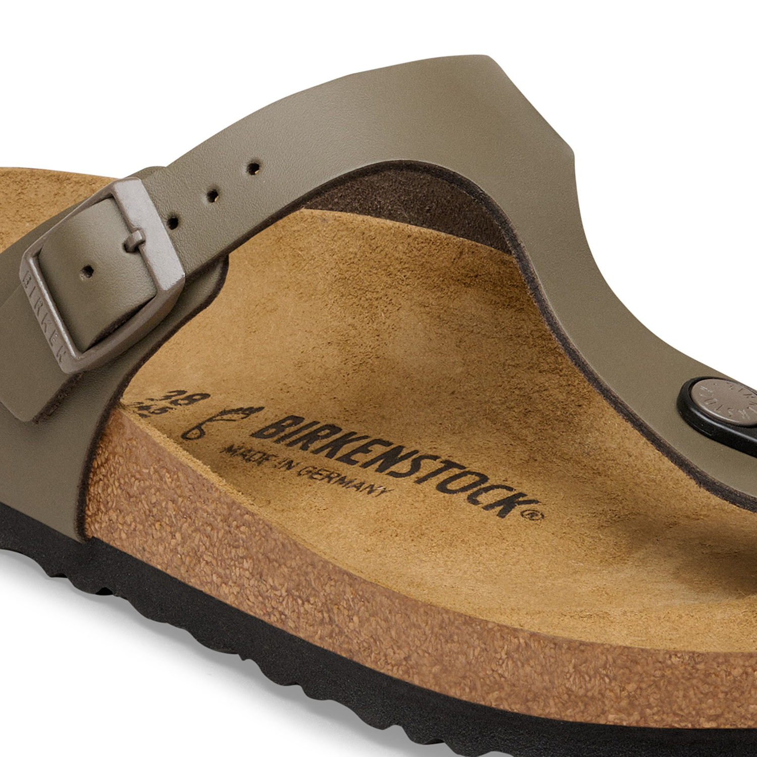 Gizeh BS Natural Leather Concrete Gray - BIRKENSTOCK