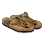 Gizeh BS Natural Leather Concrete Gray - BIRKENSTOCK