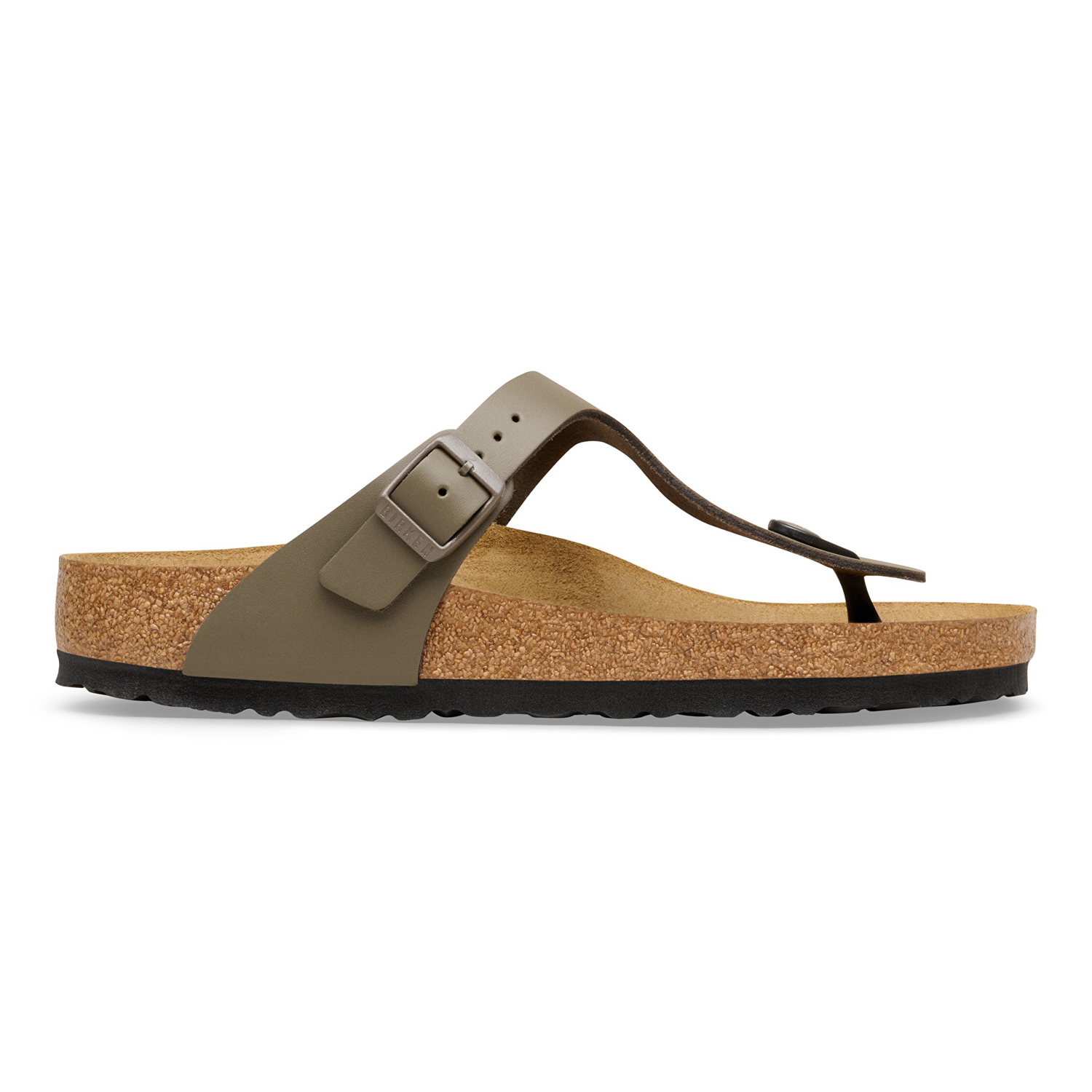 Gizeh BS Natural Leather Concrete Gray - BIRKENSTOCK