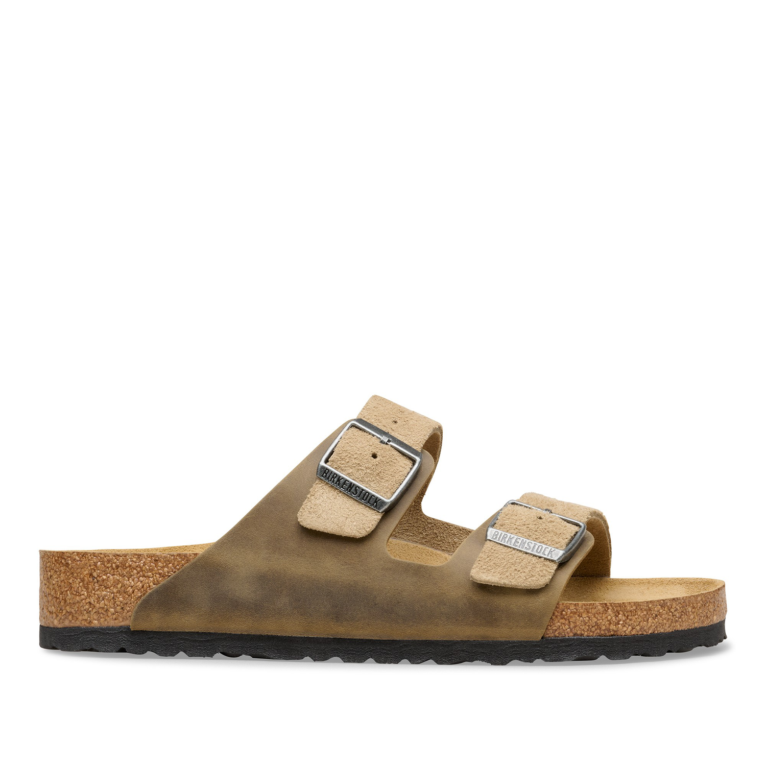 Arizona BS Mixed Leather Faded Khaki - BIRKENSTOCK