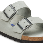 Arizona Soft Footbed Suede Leather Pure Sage Tonal FB - BIRKENSTOCK