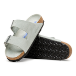 Arizona Soft Footbed Suede Leather Pure Sage Tonal FB - BIRKENSTOCK