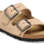 Arizona Wire Buckle Nubuk Leather Sandcastle - BIRKENSTOCK