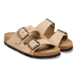 Arizona Wire Buckle Nubuk Leather Sandcastle - BIRKENSTOCK