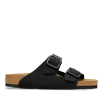 Arizona Wire Buckle Nubuk Leather Black - BIRKENSTOCK