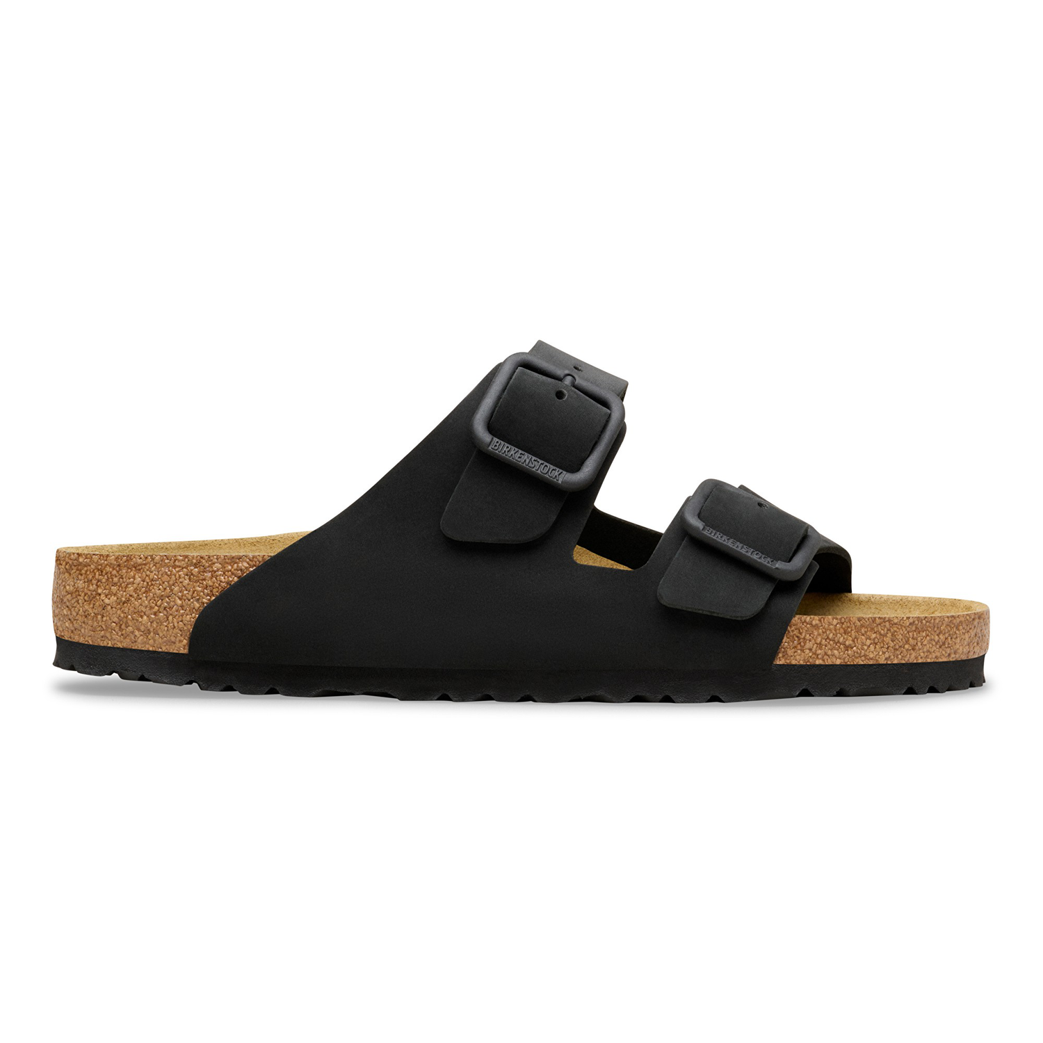 Arizona Wire Buckle Nubuk Leather Black - BIRKENSTOCK