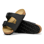 Arizona Wire Buckle Nubuk Leather Black - BIRKENSTOCK