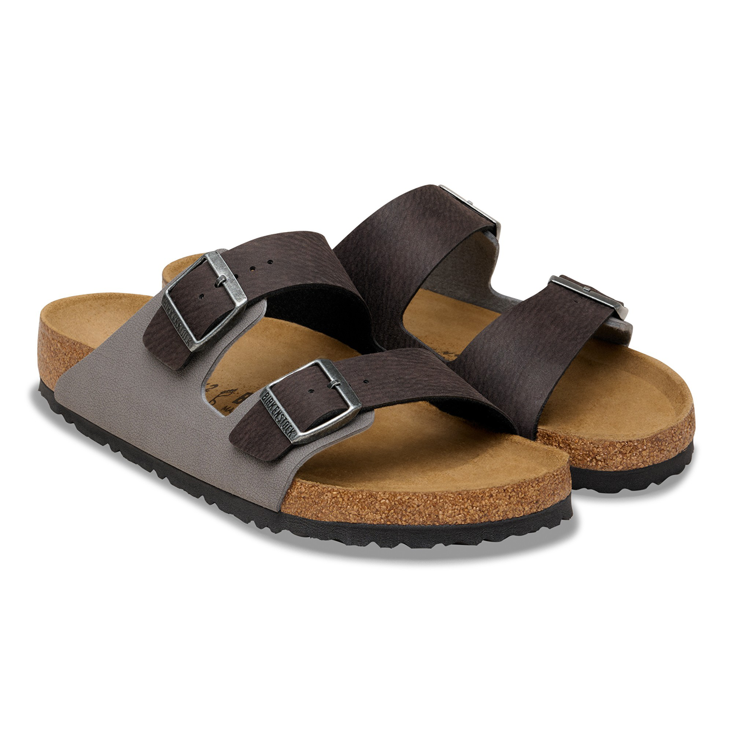 Arizona BS Mixed Synthetics Black/Dark Gull Gray – BIRKENSTOCK Arizona BS Mixed Synthetics Black/Dark Gull Gray – BIRKENSTOCK