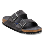 Arizona Soft Footbed Suede Leather Charcoal Tonal FB - BIRKENSTOCK