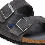 Arizona Soft Footbed Suede Leather Charcoal Tonal FB - BIRKENSTOCK
